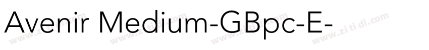 Avenir Medium-GBpc-E字体转换